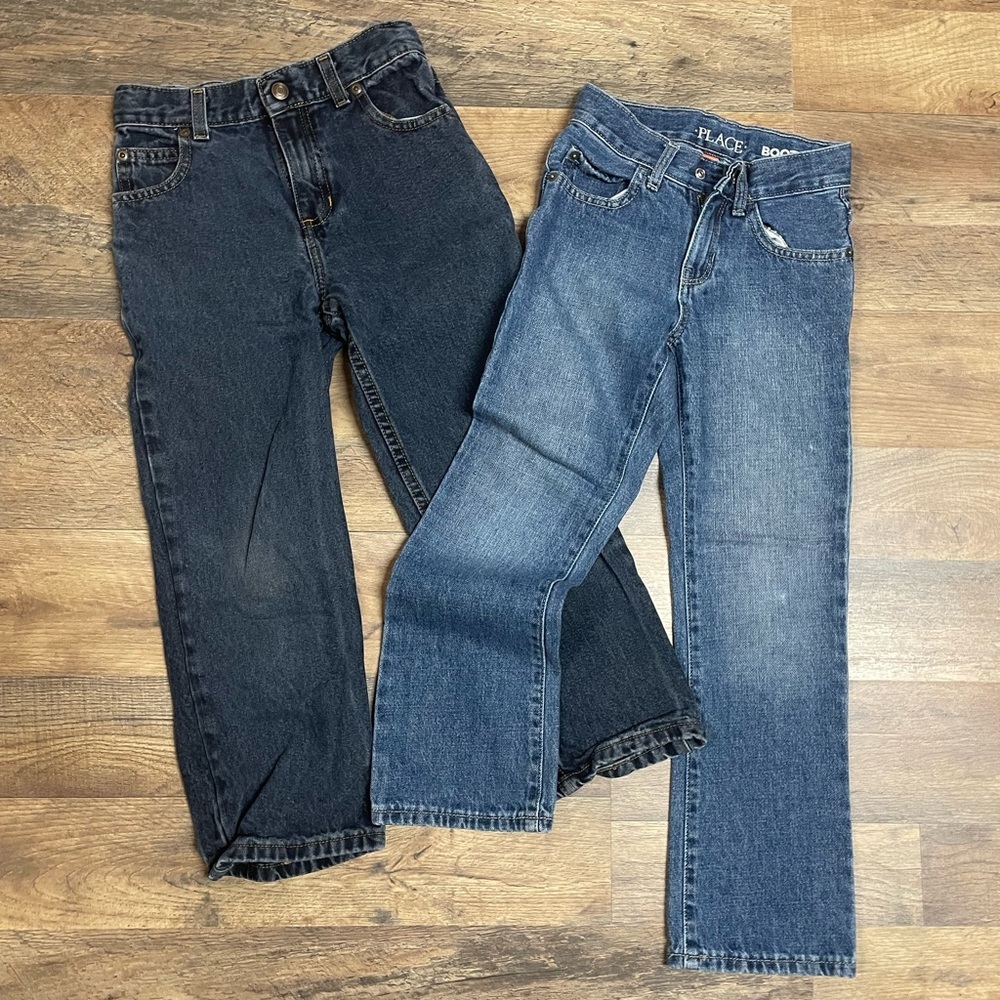 New Mix Kids Bottoms Jeans - Dark Blue and Light Blue